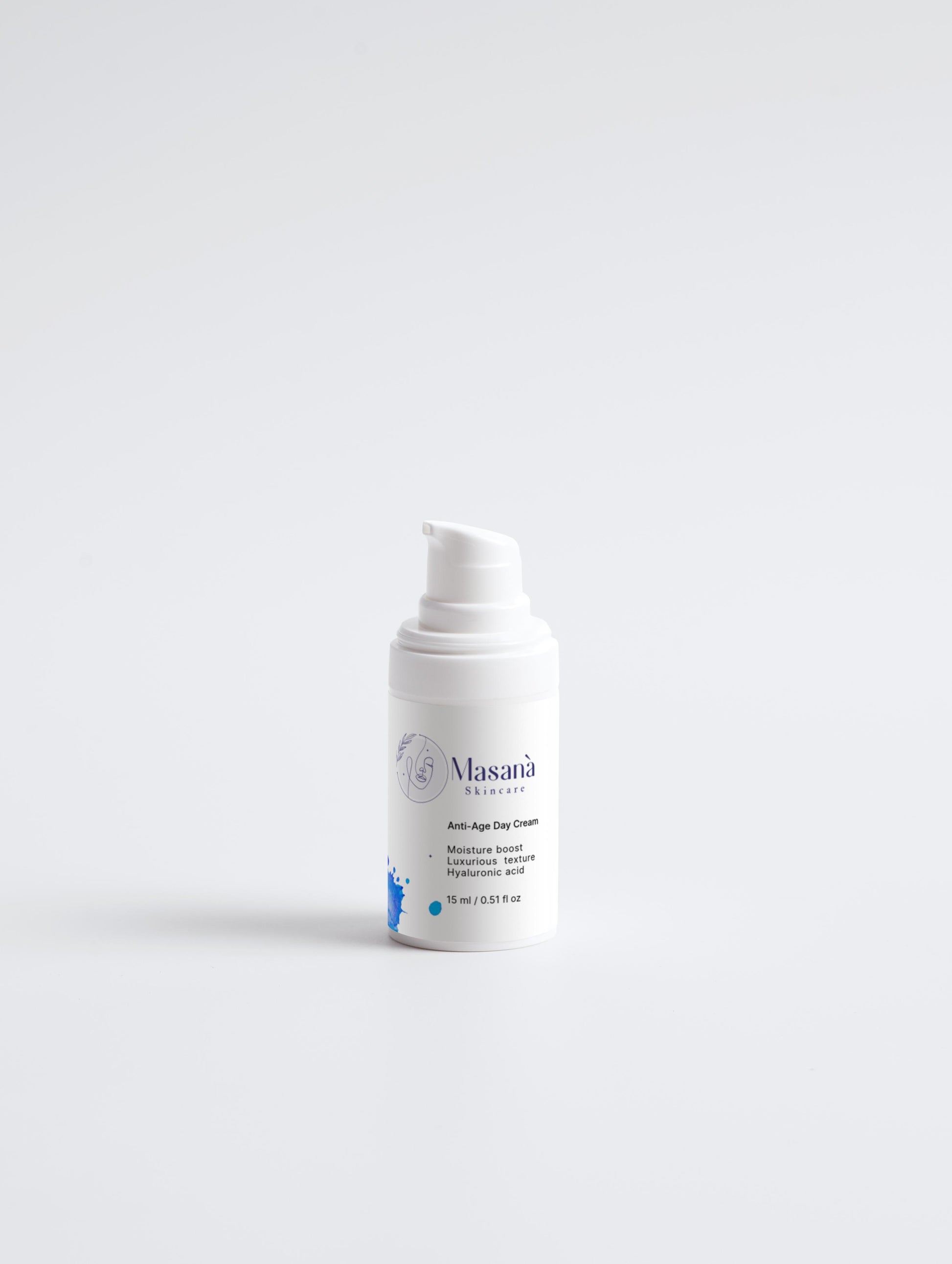 Masanà Anti-Age Face Cream – velvety vegan moisturizer with hyaluronic acid and marine actives for firm, radiant, youthful-looking skin