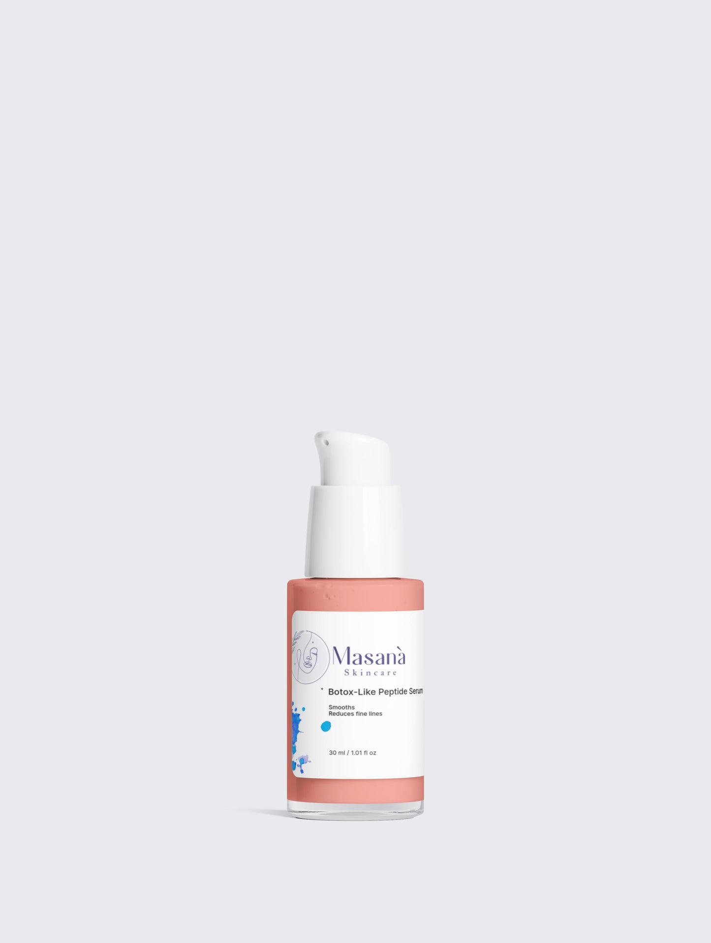 Masanà Peptide Serum – luxurious anti-aging serum enriched with peptides, hyaluronic acid, and antioxidant-rich ginkgo and blueberry seed oils